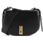 Ralph Lauren för kvinnor. 428891391001 Svart sadelväska i läder (OSFA), Casual, Hud