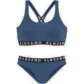 Elbsand Bikini marinblå / svart / vit