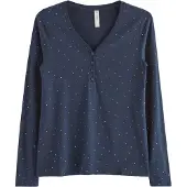 Lindex Pyjamas marinblå / vit