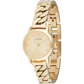 GUESS Analog klocka guld / svart