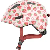 ABUS Cykelhjälm - Smiley 3.0 LED - Rose Strawberry - - 45-51 cm - Cykelhjälm