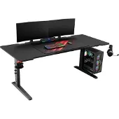 Genesis Holm Modular - Skrivbord - rektangulär - antracit, svart
