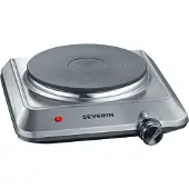 Severin KP 1092 - Elektrisk kokplatta - 1.5 kW - borstat rostfritt stål