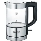 Severin WK 3472 - Vattenkokare - 0.5 liter - 1 kW - glas/rostfritt stål/svart