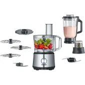 Severin KM 3892 - Matberedare - 1200 W - borstat stål/svart