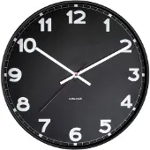Karlsson KA5847BK New Classic Medium Svart väggklocka 40,6 cm
