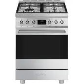Smeg Sinfonia 60x60 Cm Gasspis Med Ugn 4 Brännare