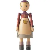 Kay bojesen Trä figur - 14,5 cm - Liten Flicka med brätte - - One Size - Dekoration