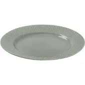 Lyngby Porcelæn Rhombe Earth Lunch Plate-21 Cm-moss Platt Tallrik