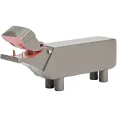 Kay Bojesen Denmark Träfigur - Flodhäst - Liliput - 6 cm - Grå - - One Size - Dekoration
