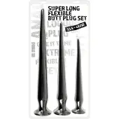 You2Toys - extra lång analpluggsset (3‑delat, svart)