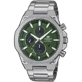 Casio Klocka - - EFS-S570D-3AUEF - Rostfritt stål - Grön urtavla - Vattentålig 10 bar