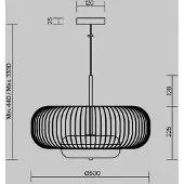 Maytoni Pendellampa Levitation, Mässing / guld, Vardagsrum / matsal, Metall, Design