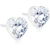 Blomdahl Blomdahls - MP Heart 6mm, Crystal