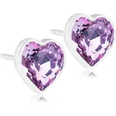 Blomdahl Heart Light Amethyst örhängen 6 mm 15-0121-74