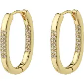 Pilgrim Star Recycled Hoops Gold-plated