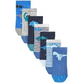 Next Sockor marinblå / gentiana / cyanblå / gråmelerad