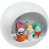 Alessi Statuette Presepe 13x16 cm Porslin Vit