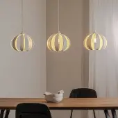 Helam Hänglampa Newton , dimbar, Creme / bärnsten, Vardagsrum / matsal, Metall, Pendellampa
