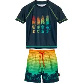 Playshoes UV-skydd marinblå / ljusblå / grön / orange