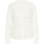 Cream Blus 'Tully' vit