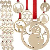 Ruhhy julgranskulor i trä, 36 st. 24855