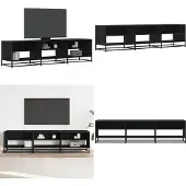 vidaXL Tv-bänk svart 180x40x46 cm konstruerat trä