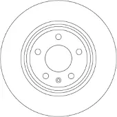 TRW Bromsskiva DF6981S, 1 Stycke