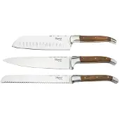 Laguiole by Hâws Knivset 3 Delar (Santoku, Kock & Bröd)