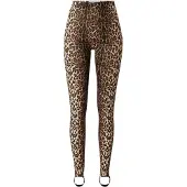 Lollys Laundry Leggings 'Dolly' ljusbeige / karamell / svart