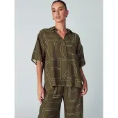 Willa Blus 'Diana' oliv / vit