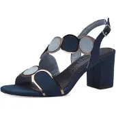 Marco Tozzi Remsandal marinblå / opal / silver