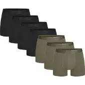 Urberg Men's Bamboo Boxers 7-Pack Black/Green