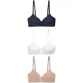 Next Behå beige / marinblå / vit