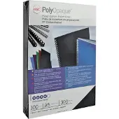 GBC PolyOpaque - A4 (210 x 297 mm) - 300 mikron - vit - 100 stk bindningsskydd - för IBICO CombBind ibiMaster 250e