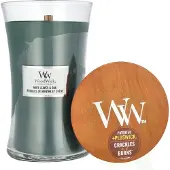 Woodwick Yankee Candle Large Hourglass - Mint Leaves & Oak
