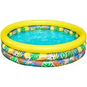 Bestway 51203 uppblåsbar basäng med tropiska växter 1,68 m x 38 cm