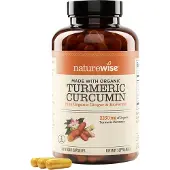NatureWise , Ekologisk Turmeric Curcumin, 180 Vegansk Caps