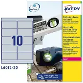Avery Etiketter | 96 x 50,8mm | L6012-20 | 200st