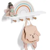 Zeller väggkrok med hylla RAINBOW