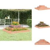vidaXL Odlingslåda 80x80x27 cm massiv douglas