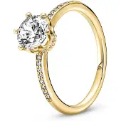 Pandora Sparkling Crown Solitaire ring 168289C01-56