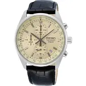 Seiko Chronograph Quartz SSB383 SSB383P1 SSB383P 100M Herrklocka krämig färg