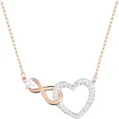 Swarovski Halsband 'Hyperbola' roséguld / silver / transparent