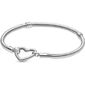 Pandora Moments Heart Closure Snake Chain armband 599539C00-19
