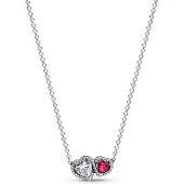 Pandora Classic Stone Halo hjärthalsband 393632C01-45