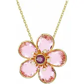 Swarovski Florere Blomma Elegant Halsband Damhalsband Rosa 5657875 Box (Random Color)