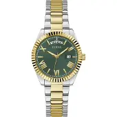 GUESS Analog klocka 'Luna' guld / silver