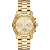 Michael Kors Klocka - - Runway - Guldpläterad rostfritt stål - Klocka med chronograf - 38 mm