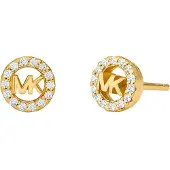 Michael Kors Premium 14K guldpläterade MK silverörhängen MKC1727CZ710